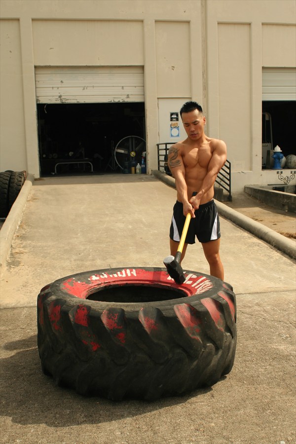 Trainer aiming to hit big tire